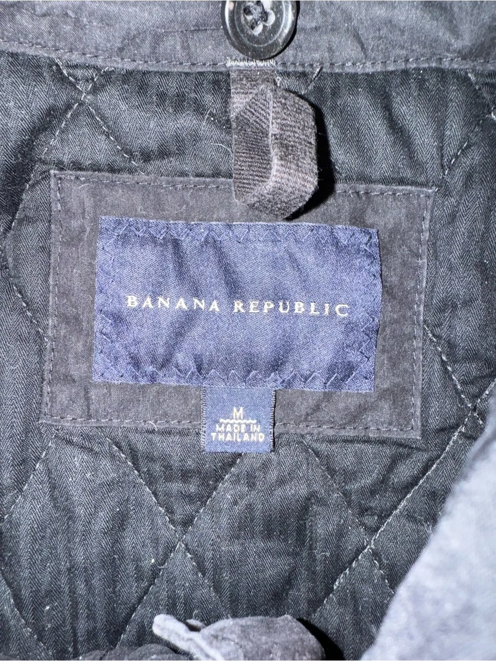 Banana Republic Mens Size M Full Zip Jacket Black